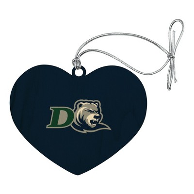 Drew University Primary Logo Heart Love Wood Christmas Tree Holiday Ornament