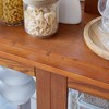 VYNXARIA Lighted Glass Curio Display Cabinet - Elegant Wood Frame for Collectibles, OAK - 4 of 4