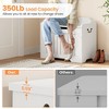 Storage Chest Toy Chest for Boys, Girls, Kids Wooden Toy Box with Lids and Safety Hinge, Entryway Storage Bench Chest, Storage Trunk - 4 of 4