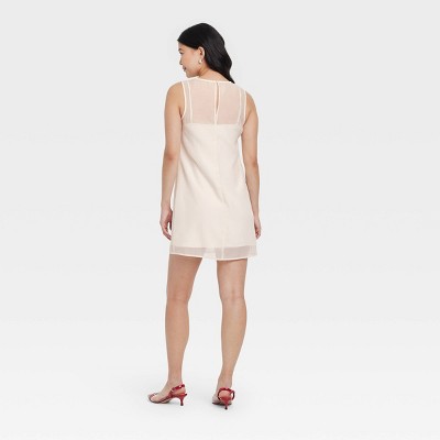 Women's Sheer Organza Mini Shift Dress - A New Day