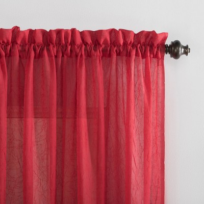 Erica Crushed Sheer Voile Rod Pocket Curtain Panel - No. 918, 3 of 7