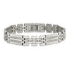 Black Bow Jewelry Men's Stainless Steel and Diamond 8.75 Inch Bracelet - 3 of 4