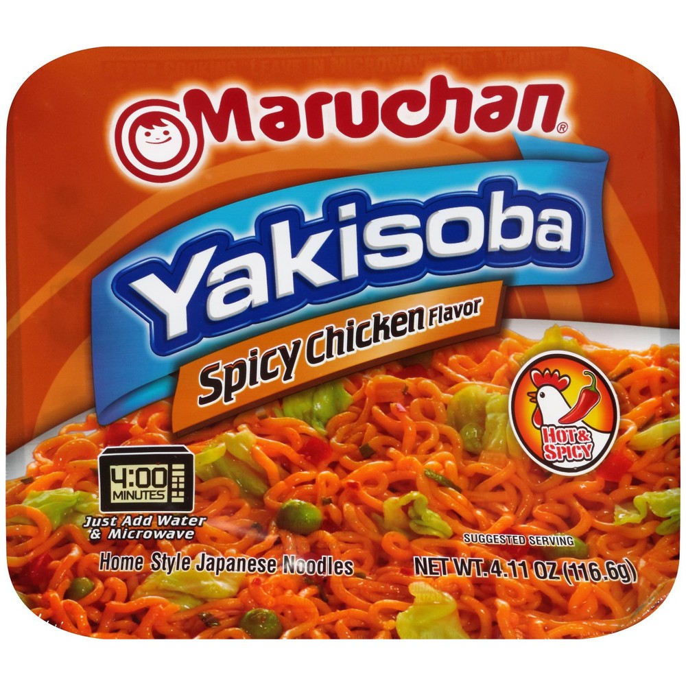 Maruchan Yakisoba Microwavable Spicy Chicken Noodles - 4.11oz