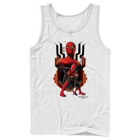 Men's Marvel Spider-man: No Way Home Integrated Suit Tank Top - White - X  Large : Target