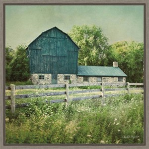 Amanti Art Blissful Country III (Barn) by Elizabeth Urquhart Framed Canvas Wall Art - 1 of 4
