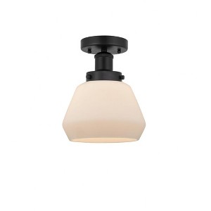 Fulton - 1 Light Semi-Flush Mount In Industrial Style-8.25 Inches Tall and 6.5 Inches Wide - 1 of 1