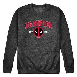Men's - Marvel - Deadpool Collegiate Graphic Fleece Sweatshirt - 1 of 4