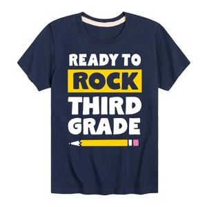 Boys' - Instant Message - Ready to Rock Third Grade Short Sleeve Graphic T-Shirt - 1 of 4