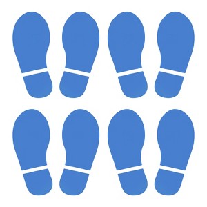 Unique Bargains Home Classroom Floor Stairs Decal PVC Footprint Sticker 4 Pairs - 1 of 4
