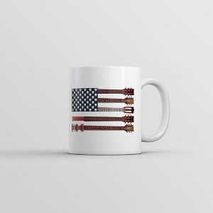 Crazy Dog T-Shirts Guitar Flag Mug Awesome Rock And Roll Fourth Of July Coffee Cup-11oz - 1 of 4