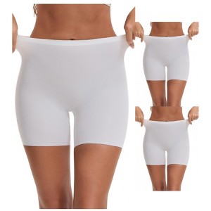 INSPIRE CHIC 3 Packs Women's Shorts Seamless High Waist Tummy Control Butt Lifter Thigh Slimmers - 1 of 4