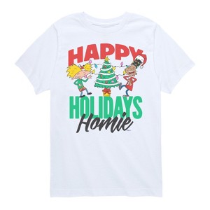 Boys' - Hey Arnold! - Holiday Homies Short Sleeve Graphic T-Shirt - 1 of 4