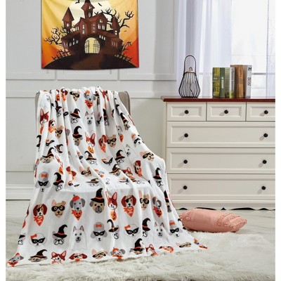 Super Spooky and Comfy Microplush Halloween Throws (50" x 60")