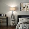 Rosary Blenn Modern Floor Lamp with 3 Shelves & Fabric Shade - 4 of 4