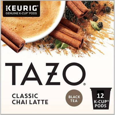 Tazo Classic Chai Latte Black Tea Coffee Pods – 12ct