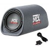 MTX AUDIO RT8PT 8" 240W Car Subwoofer Enclosure Amplified Tube Box Vented with BOSS Audio Systems KIT2 8 Gauge Car Amplifier Installation Wiring Kit - 2 of 4