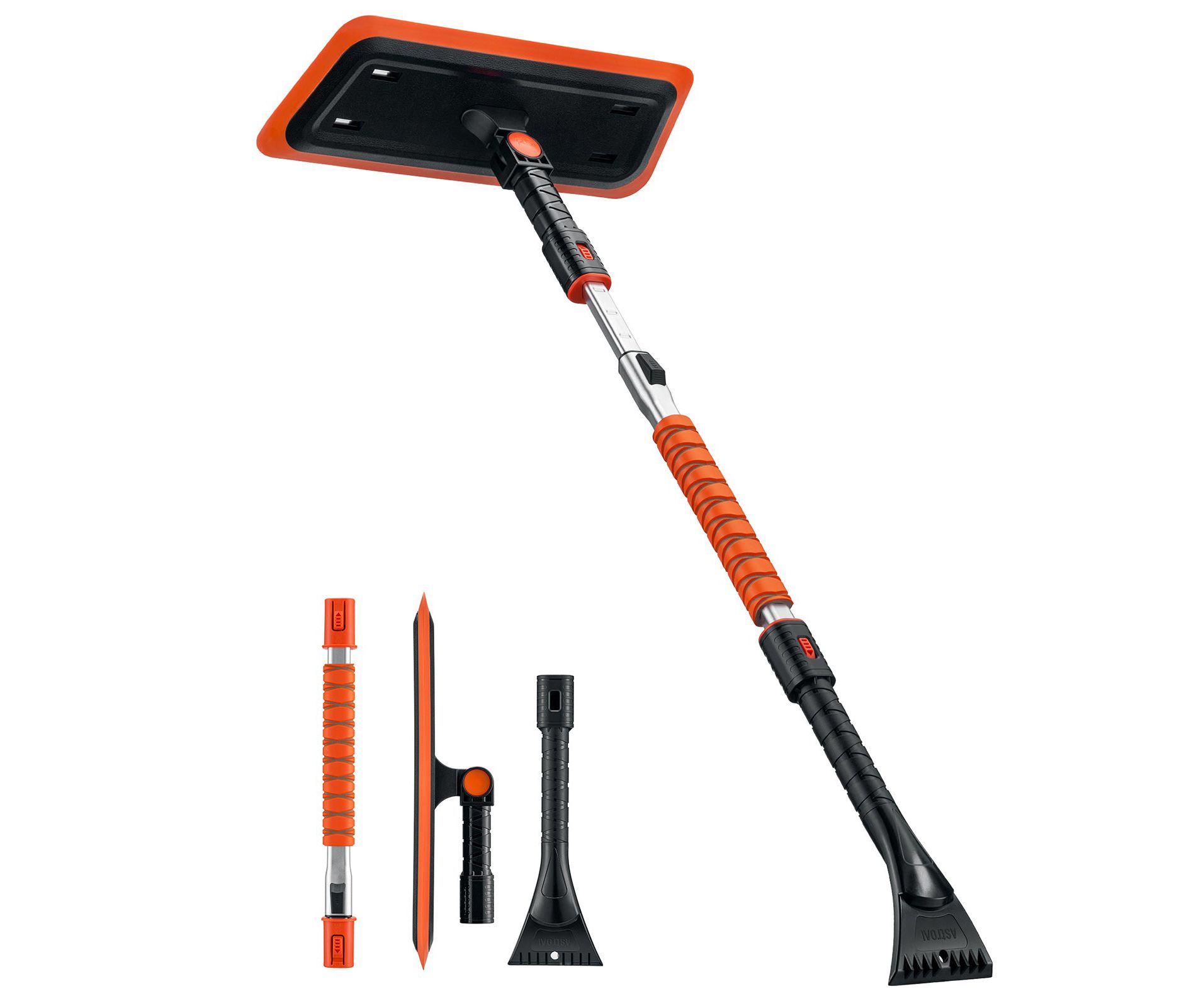 AstroAI 47.2 Inch 2-in-1 Snow Scraper Snow Broom and Detachable Ice Scraper for Cars, Trucks, SUVs