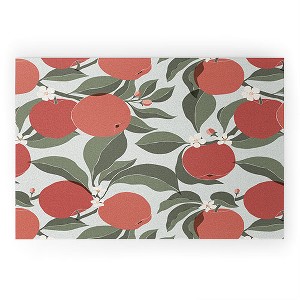 Cuss Yeah Designs Abstract Red Apples 36" x 24" Welcome Mat - Society6 - 1 of 3