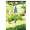 Manual Woodworkers and Weavers Triangle Wind Bell with Butterfly Accent and Rustic Metal Finish for Outdoor Charm - 2 of 3