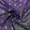 INSPIRE CHIC Women Contrast Color Retro Printed Square Satin Bandanas Neck Scarves 1Pc - 4 of 4