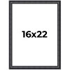 PosterPalooza | Linear Black Picture Frame - UV Acrylic, Foam Board Backing, Hanging Hardware - 2 of 4