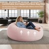 Hooseng 3.5 FT Bean Bag Chairs for Adults, Large Corduroy Bean Bag with Removable Cover, Memory Foam Filler Floor Couch for Living Room Bedroom - 3 of 4