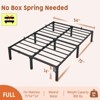 Heavy Duty Metal Platform Bed Frame with Durable Iron Slat Support and Legs - 2 of 4