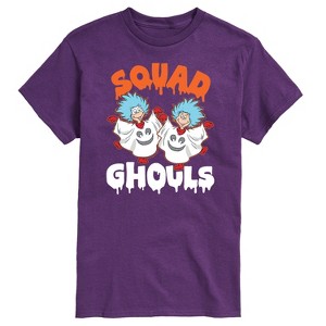 Men's - Dr. Seuss - Squad Ghouls Thing 1 and Thing 2 Short Sleeve Graphic T-Shirt - 1 of 4