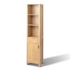 Karl Home Oak Freestanding Cabinet With Drawer With Door Bookcase - 4 of 4