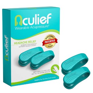 Aculief Acupressure Headache, Migraine, Tension Relief Wearable – Supporting Acupressure Relaxation 2 Pack - (X-Small/Kids Teal) - 1 of 4