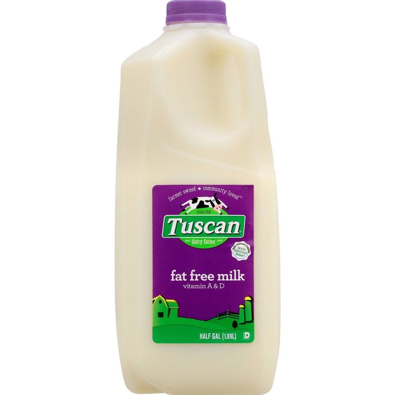 Tuscan Skim Milk - 0.5gal, 1 of 8