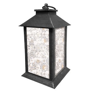 Briarwood Lane Everyday Lantern 13.5" x 5.5" x 5.5" Distressed Tiles Lantern - 1 of 1