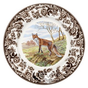 Spode Woodland 8” Dinner Plate, Perfect For Thanksgiving And Other Special Occasions, Made In England, Animal Motifs - 1 of 3