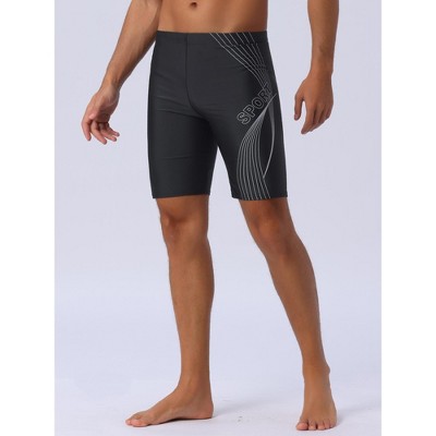 INSPIRE CHIC Men's Summer Solid Color Surfing Water Sports Swim Shorts 2 Packs 1 Black Gray 1 Black Red 34 — фото 2