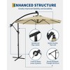 10FT Cantilever Patio Umbrella, Offset Hanging Market Umbrella , UPF 50+ & Easy Tilt for Pool, Deck, Garden - 3 of 4