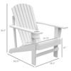 Maggift Patio Chaise Lounges Armchair sturdy Outdoor Garden Yard, Lawn, Backyard, Deck, Pool Side, Fire Pit, Half, White, 28.5"*38.25"*36.5" - 2 of 4