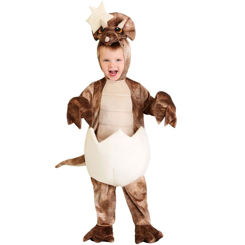 HalloweenCostumes.com Tiny Triceratops Dinosaur Costume for Toddlers, 1 of 16