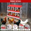 Nesting Boxes for Chickens, Metal Roll Out Laying Nest Box with Perch, Secure Lid Wall Mount or Free Standing - 4 of 4