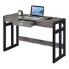 47" Monterey Desk with Charging Station Weathered Gray/Black - Breighton Home: Office Workstation with Hutch Storage - 4 of 4