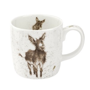 Royal Worcester Wrendale Designs 14 oz Mug, Gentle Jack - Fine Bone China with Donkey Motif - Woodland Themed Tea Mug for Cozy Cottagecore Homes - 1 of 4