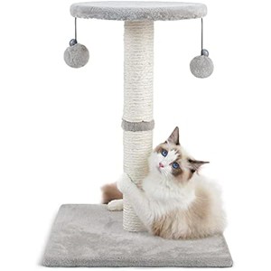 rabbitgoo Cat Scratching Post, 21.6" Cat Scratcher Sisal  Toy Balls, Small Cats Claw Scratcher with Plush for Climb Play Rest - 1 of 1