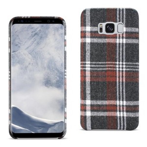 Reiko Samsung Galaxy S8 Checked Fabric Case in Brown - 1 of 4