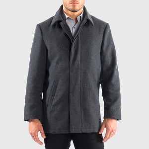 Alpine Swiss Vance Mens Wool Blend Button Up Coat - 1 of 4