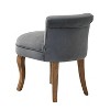 Serena Vanity Stool With Tufted Backrest | HULALA¬†HOME - 4 of 4