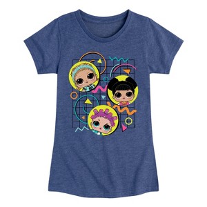 Girls' - LOL Surprise! - Retro Style Fitted Short Sleeve Graphic T-Shirt - 1 of 4