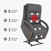 Aukfa Power Lift Recliner Chair with Massage & Heat – Dual Motor Electric Recliner for Elderly, 180° Adjustable Backrest - 4 of 4