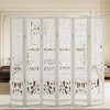Lirago 68 in. Wood Outdoor Privacy Screens Garden Outdoor Fence 6 pieces White - 4 of 4