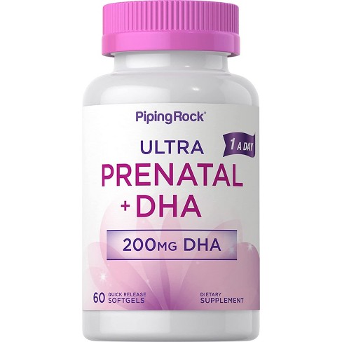 Piping Rock Prenatal Vitamins For Women With Dha And Iron | 60 Softgels ...