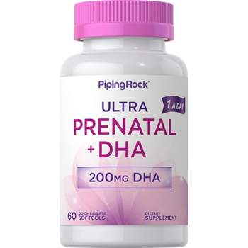 Piping Rock Prenatal Vitamins for Women with DHA and Iron | 60 Softgels