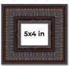PosterPalooza | Photo Size 3.5" Wide Ornate Brown Frame - UV Acrylic, Foam Board Backing, Hanging Hardware - 2 of 4